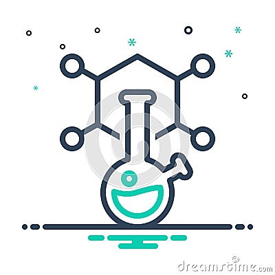 Mix icon for Chemical, laboratory and chemistry Vector Illustration