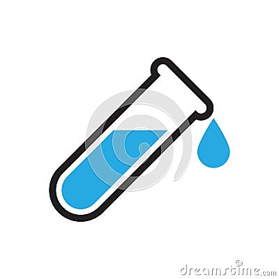 Chemical icon, test tube icon Vector Illustration