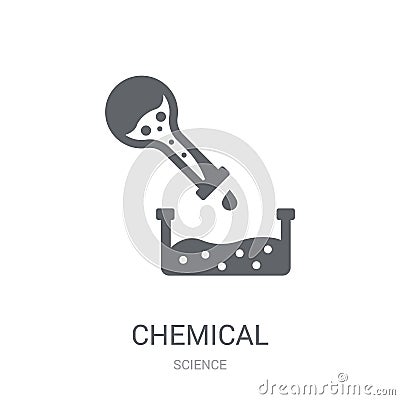 Chemical icon. Trendy Chemical logo concept on white background Vector Illustration