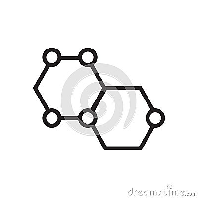 Chemical icon vector isolated on white background, Chemical sign Vector Illustration