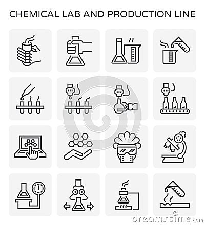 Chemical lab icon Vector Illustration