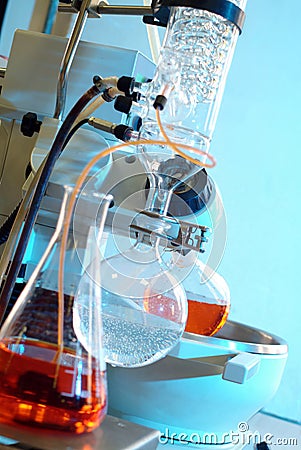 Chemical laboratory Stock Photo