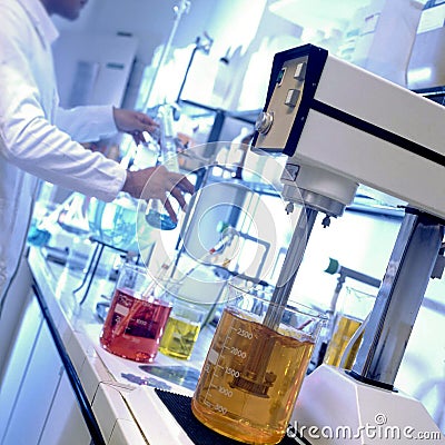 Chemical laboratory Stock Photo