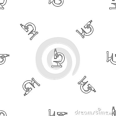 Chemical microscope pattern seamless vector Vector Illustration