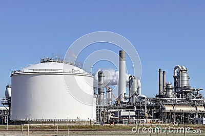 Chemical and oil refinery Stock Photo