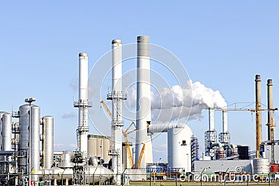 Chemical and oil refinery Stock Photo