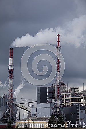 Chemical plant Stock Photo