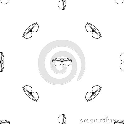 Chemical protect glasses pattern seamless vector Vector Illustration