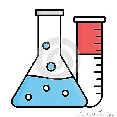 Chemical reaction fill inside vector icon which can easily modify or edit Vector Illustration