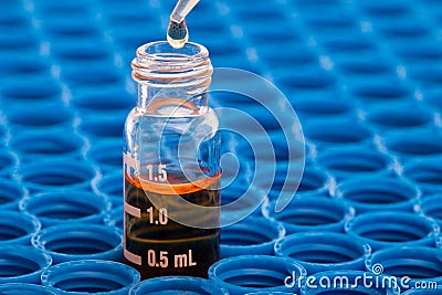 Chemical research - sample preparation Stock Photo