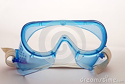 Chemical safety goggles Stock Photo