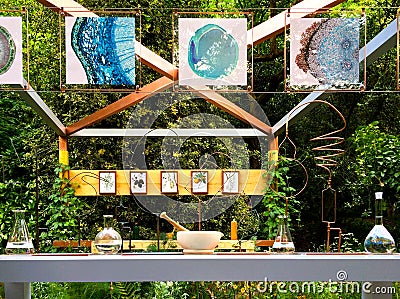 Chemical Show Garden at Chelsea Flower Show Editorial Stock Photo