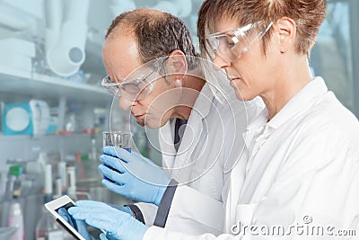 Chemical smell check Stock Photo
