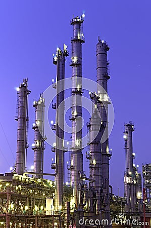 Chemical Towers Stock Photo