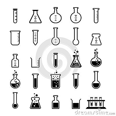 Chemical Tube Icon Stock Photo