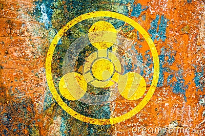 Chemical Weapons Symbol Stock Photo