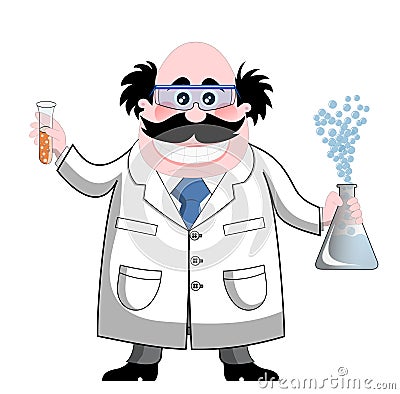 Chemist Cartoon Illustration