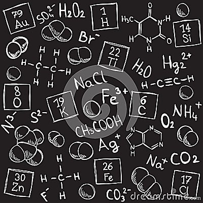 Chemistry background Vector Illustration