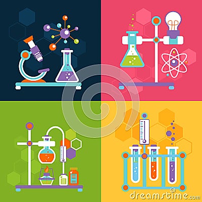 Chemistry design concepts Vector Illustration