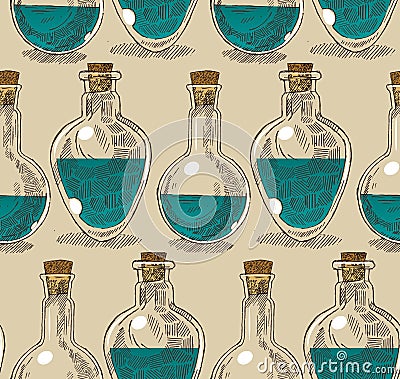 Chemistry dishes Vector Illustration