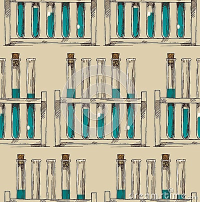 Chemistry dishes Vector Illustration