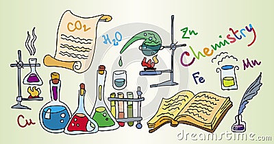 Chemistry Lab Vector Illustration