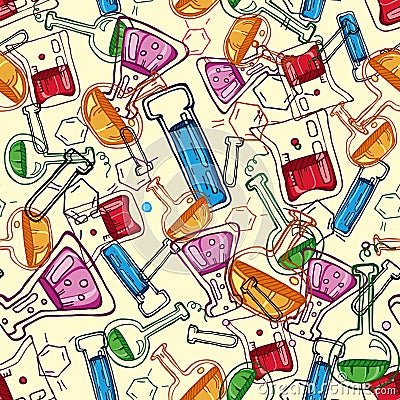 Chemistry pattern Vector Illustration