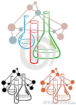 Chemistry science Vector Illustration