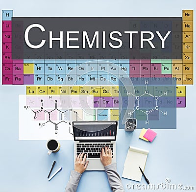 Chemistry Science Experiment Formula Concept Stock Photo