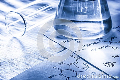 Chemistry in toning Stock Photo