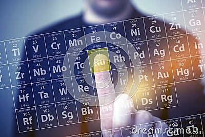 The Chemistry Touch Stock Photo