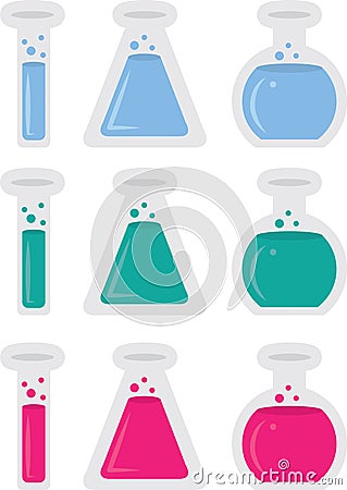 Chemistry Tubes Vector Illustration