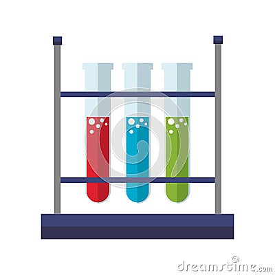 Chemistry tubes isolated Vector Illustration