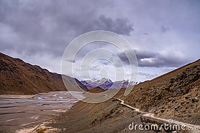 Chenab river in Lahaul & Spiti Stock Photo