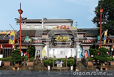 Chengdu, China - July 27, 2019: Shufeng Sichuan Opera House a Chinese opera theater in Chengdu traditional architecture street Editorial Stock Photo