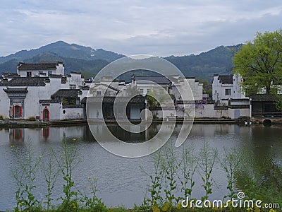 Chengkan Ancient Town Anhui Province, China Stock Photo