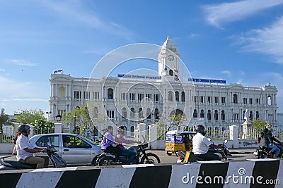 Chennai, India - July 14, 2023: Greater Chennai Corporation Office Editorial Stock Photo