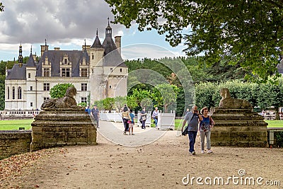 Chenonceau castle, France Editorial Stock Photo