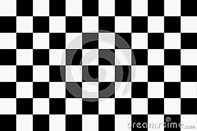 Chequered flag finish car race black white Stock Photo