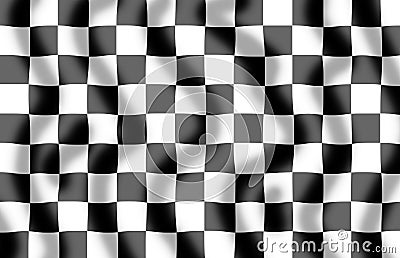 Chequered Flag Slight Ripple Stock Photo