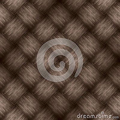 Chequered pattern wooden brown background Stock Photo