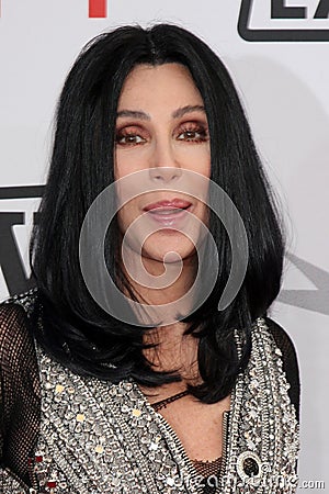 Cher,Mike Nichols Editorial Stock Photo