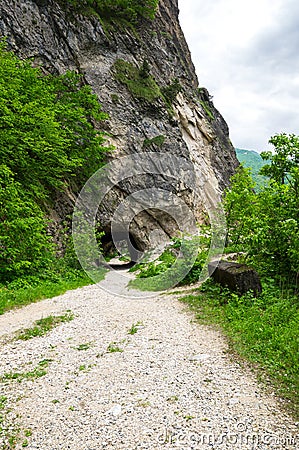 Cherek gorge in the Caucasus mountains in Russia Stock Photo