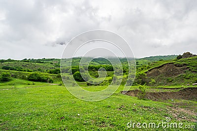 Cherek gorge in the Caucasus mountains in Russia Stock Photo