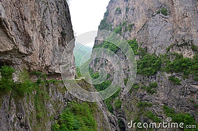 Cherek Gorge in Kabardino-Balkaria in the North Caucasus, Russia Stock Photo