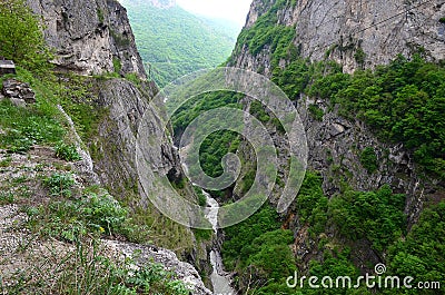 Cherek Gorge in Kabardino-Balkaria in the North Caucasus, Russia Stock Photo