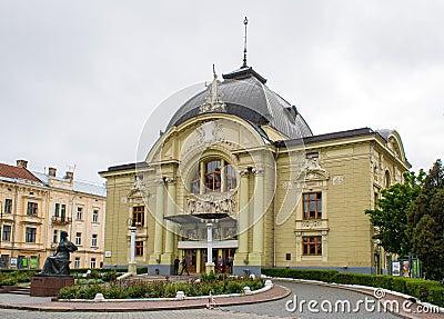 Chernivtsi Music and Drama theater Stock Photo