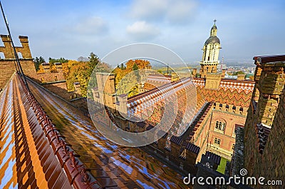 Chernivtsi National University landscape Stock Photo