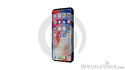 Chernivtsi, Ukraine - July 11, 2019: Brand new black Apple iPhone 11 front side. Editorial Stock Photo