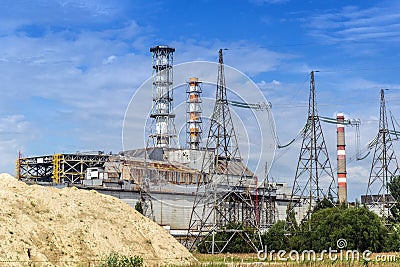 The Chernobyl nuclear power plant Editorial Stock Photo